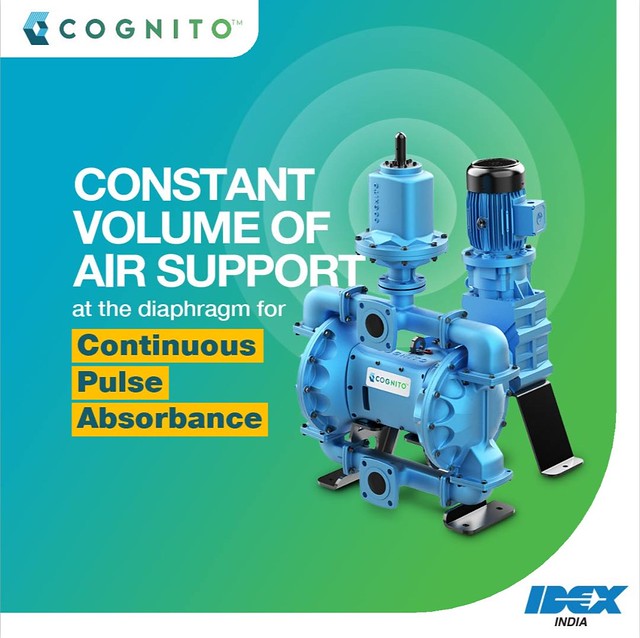 Constant volume of air support at the diaphragm continuous pulse absorbance