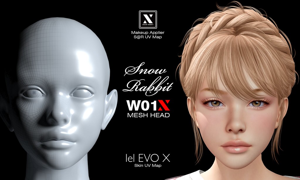Snow Rabbit W01X head EVOX map @ Skin Fair 2024