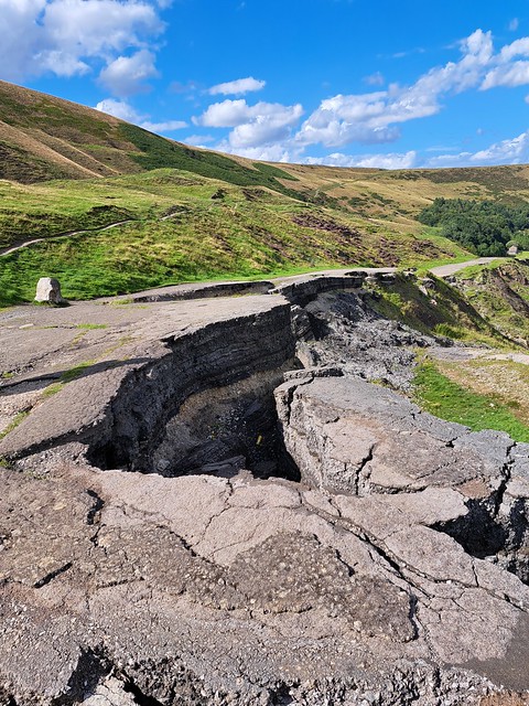 A625 abandoned road, Mam Tor, Buxton, Derbyshire