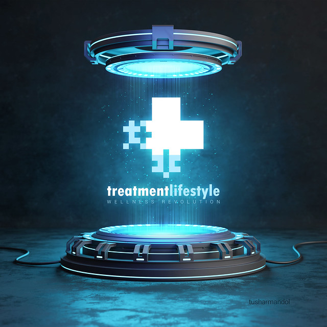 treatmentlifestyle logo and mockup designed by tusharmandol