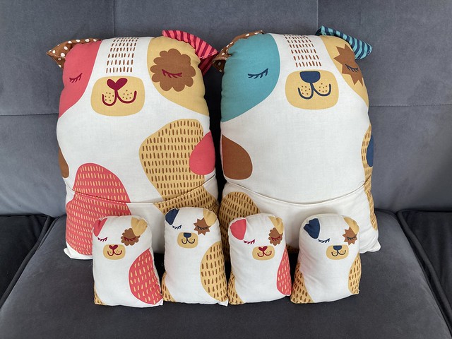 Gift Sewing:  Woof Woof Family Stuffed Animals
