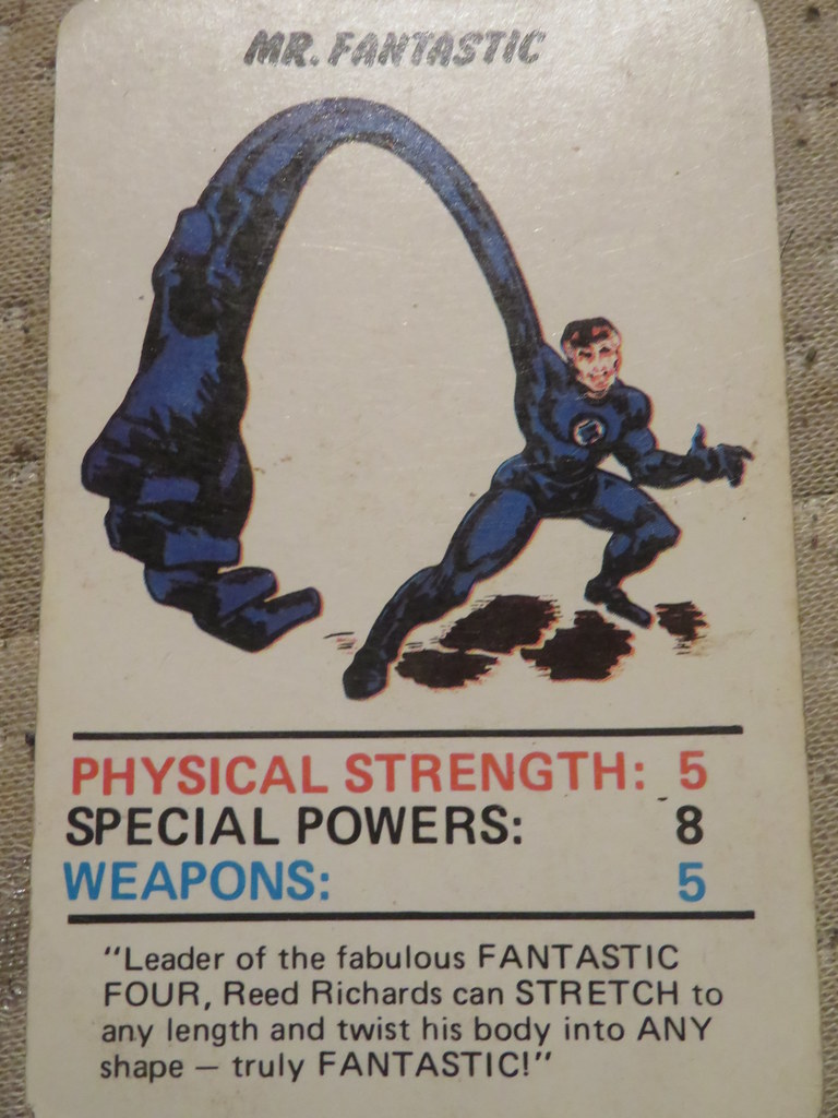 Topps Trumps Marvel Super Heroes 1977
