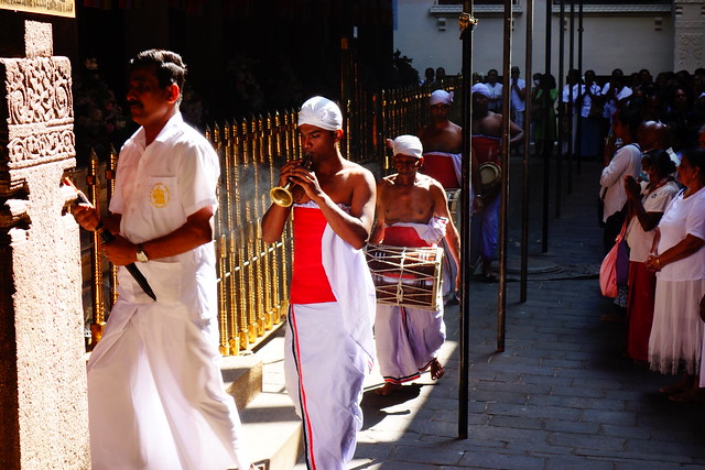 On Wednesdays, Monks Wash the Buddha's Tooth at the Temple of the Tooth - Kandy, Sri Lanka