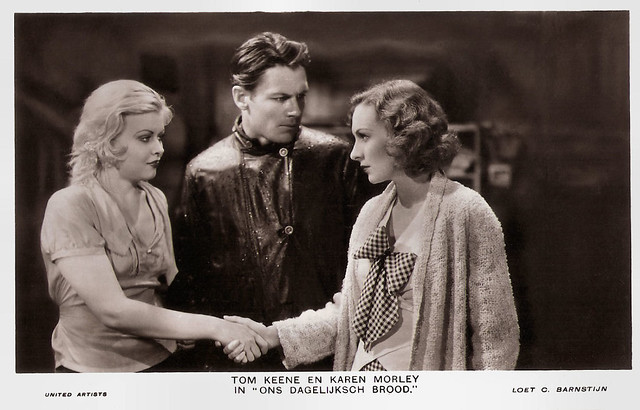 Barbara Pepper, Tom Keene and Karen Morley in Our Daily Bread (1934)