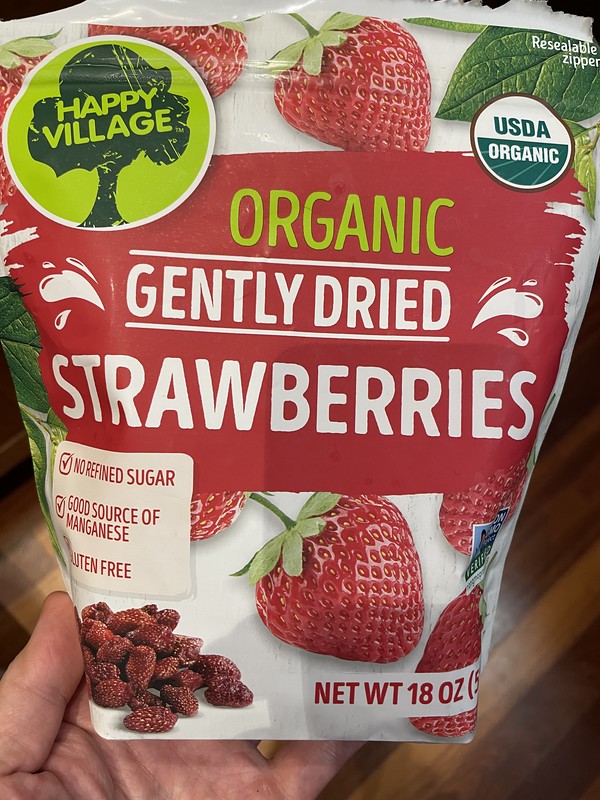Organic Gently Dried Strawberries