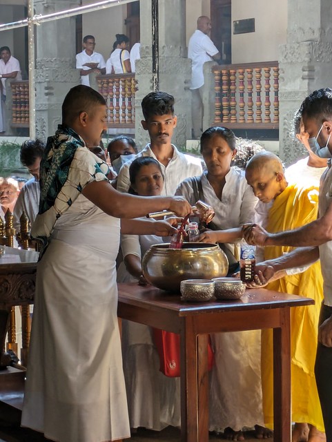 On Wednesdays, Monks Wash the Buddha's Tooth at the Temple of the Tooth - Kandy, Sri Lanka