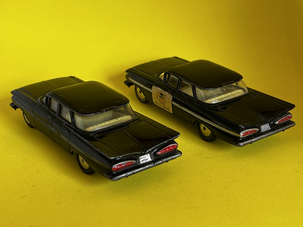 Corgi Toys - Chevrolet Impala - State Patrol - Police Car - Miniature Diecast Metal Scale Model Emergency Services Vehicle