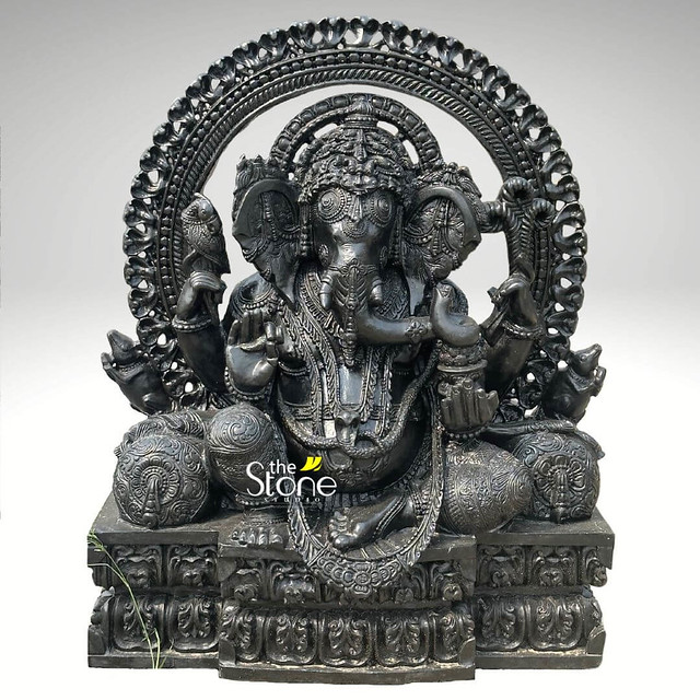 36'' Large Sitting Lord Ganapati Statue
