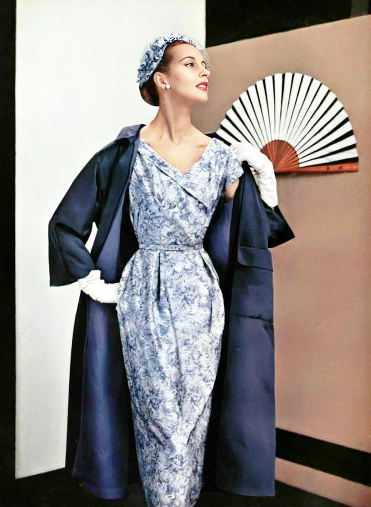 Jeanne Lanvin/Castillo Collection Haute Couture Printemps/Été 1953.
