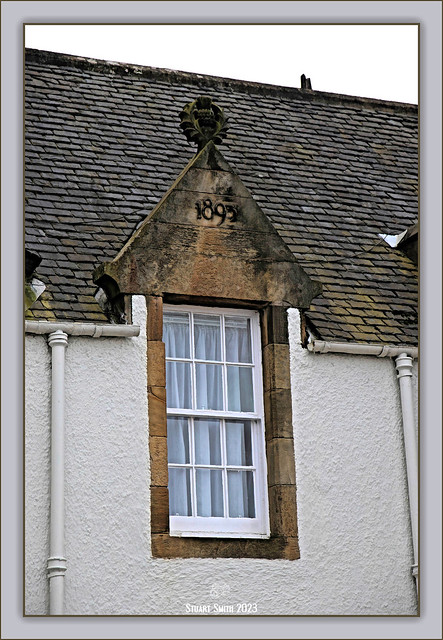 Stone Window Frame,  Hawes Inn, Newhalls Road, South Queensferry, West Lothian, Scotland UK