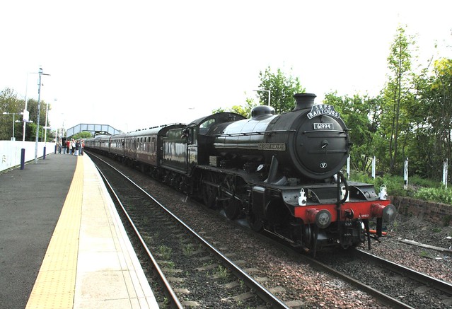 Ex-BR K4 (LNER) 2-6-0 loco No. 61994 'The Great Marquess' is seen at Dalmeny on an SRPS Railtour on 18 May, 2008