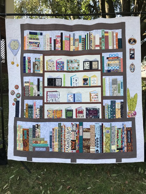 Finished book quilt - front
