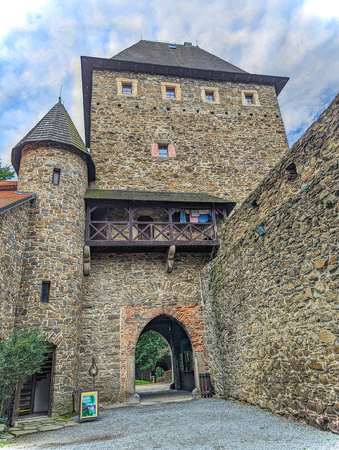 Helfštýn - Castle - Fortification - Gate - Second (1480) - From 2nd Courtyard