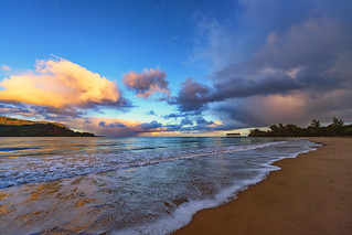 Hanalei Beach Sunrise - Kauai - Hawaii