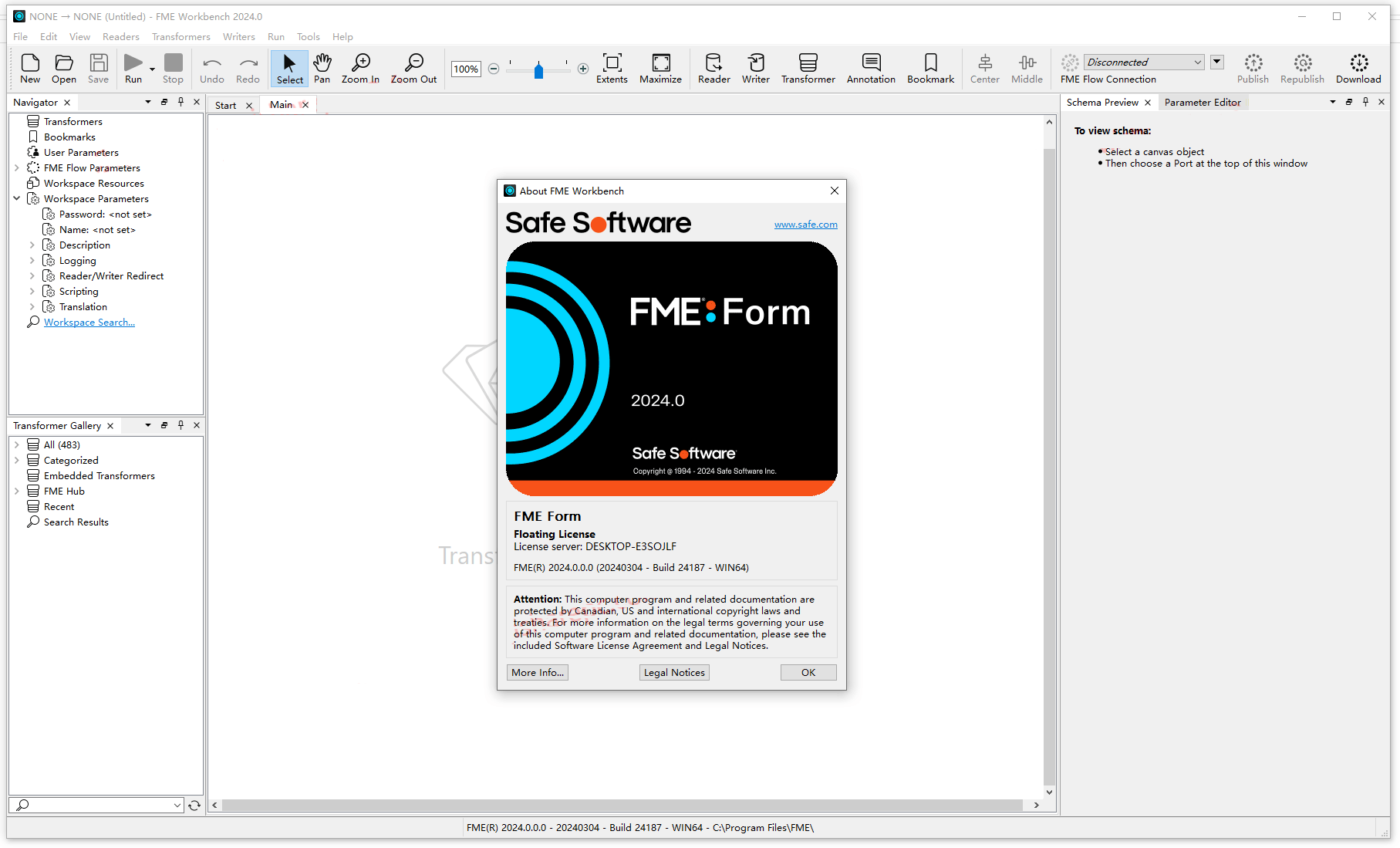 Working with FME Form Desktop 2024.0 full license