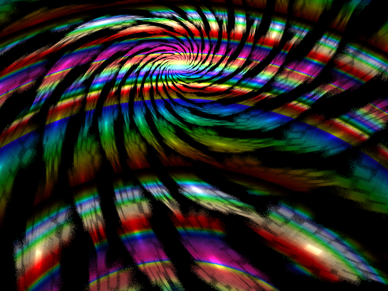 Rainbow Spiral Fractal