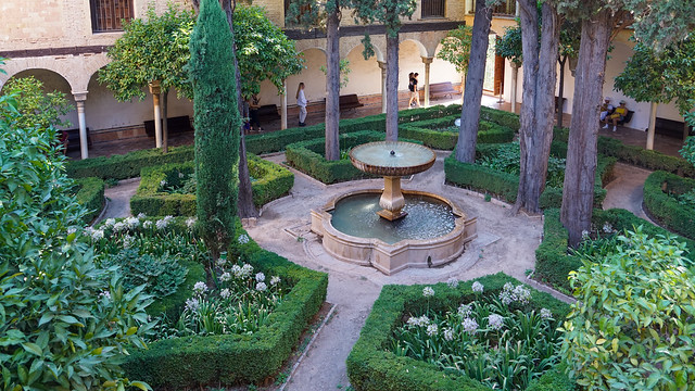 Patio of Lindaraja at The Palacios Nazaríes at The Alhambra