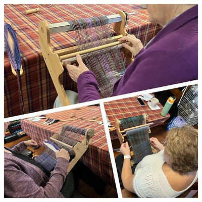 Last Saturday we had our latest Rigid Heddle Weaving Class