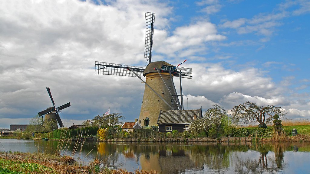 # Few of the windmills at Kinderdijk, the Netherlands.