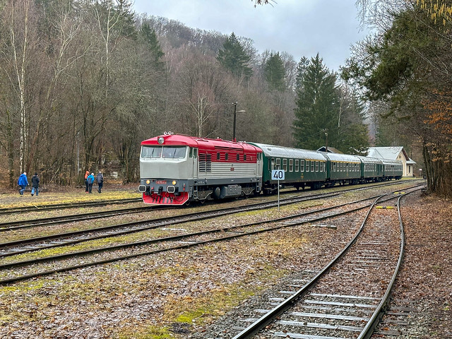749240 at Skalsko on a 'Schwartz' railtour from Prague, 11 February 2024, (B)