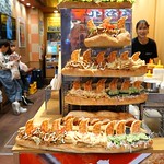 bizarre Dotonbori Sandwich in Osaka, Japan 
