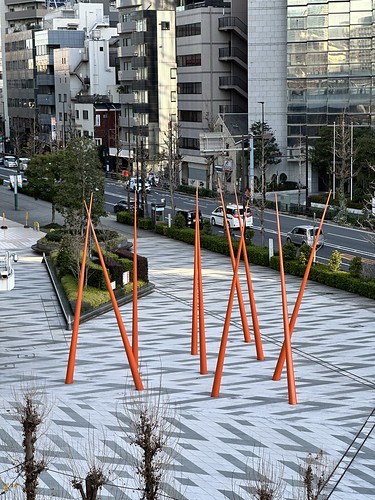 大崎駅 赤い塗り箸