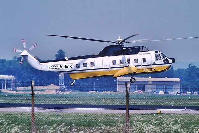# G-LINK  Sikorsky S-61N B.A.A / British Caledonian --- Gatwick 3-6-78