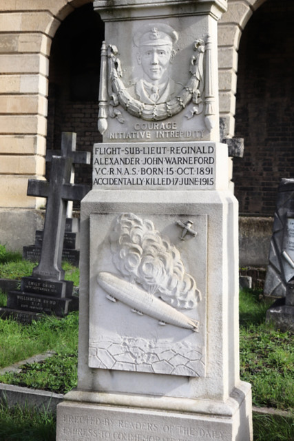 Brompton Cemetery: Reginald (‘Rex’) Warneford VC