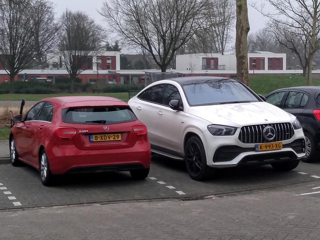 Two sizes of Mercedes-Benz