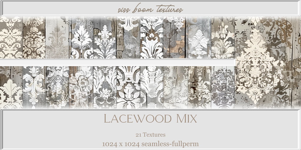 -siss boom textures-lacewood mix  21 count