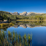 Blue Sky Day Sprague Lake, Rocky Mountain National Park, Colorado