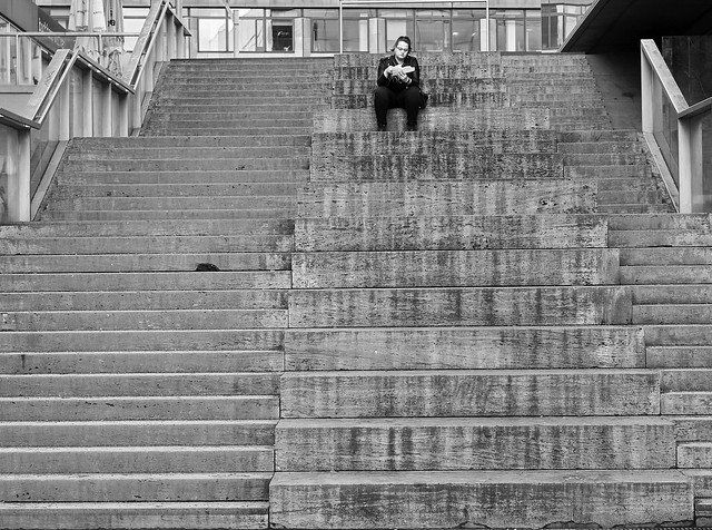 2024_Woman_Stairs_BW