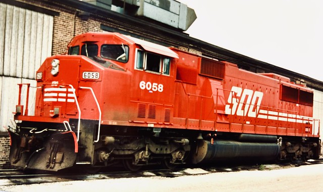 When the Soo Line SD-60 #6058  worked out of Bensenville, Illinois .