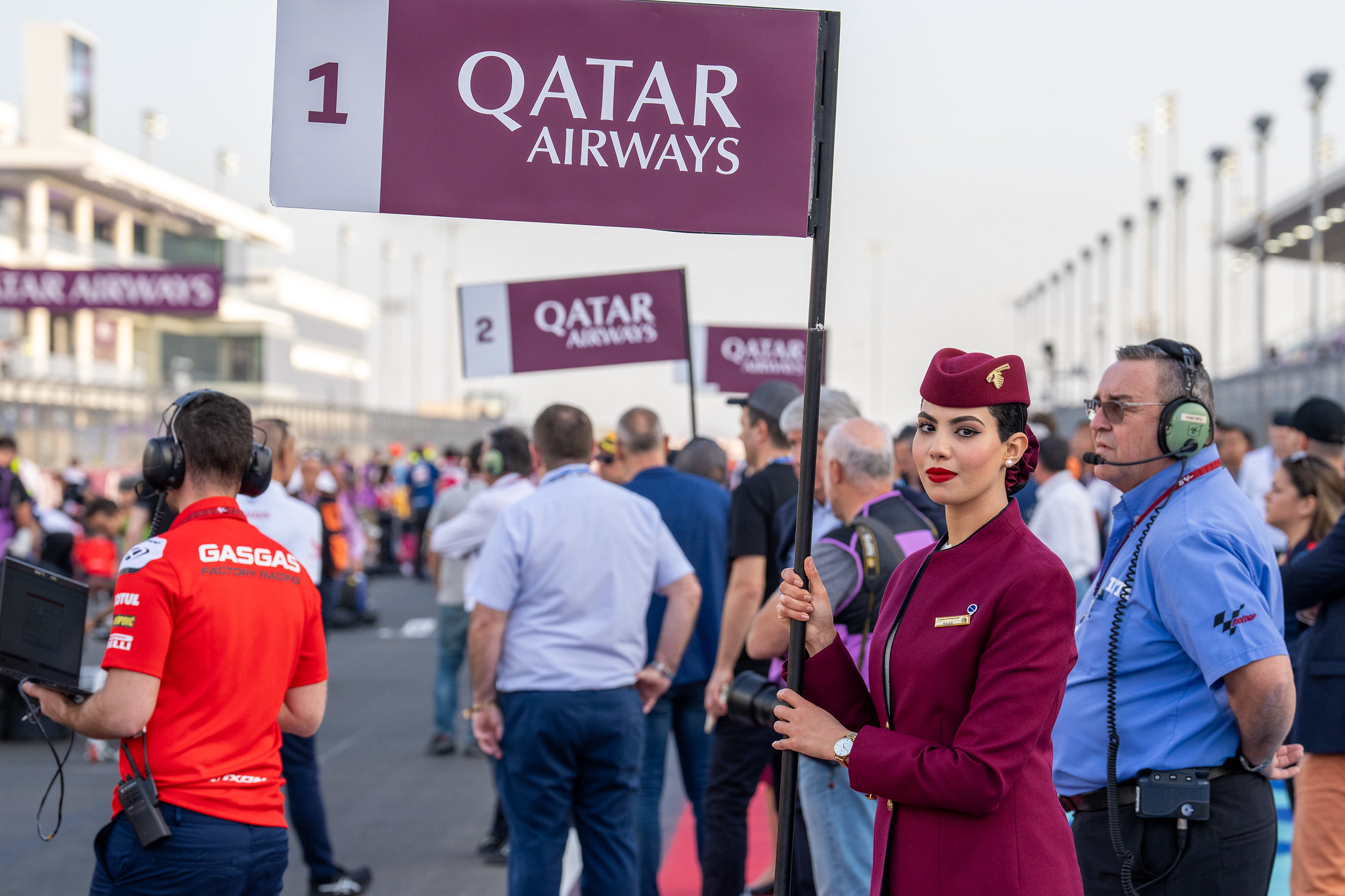 Stewardessen Qatar Airways, event sponsor