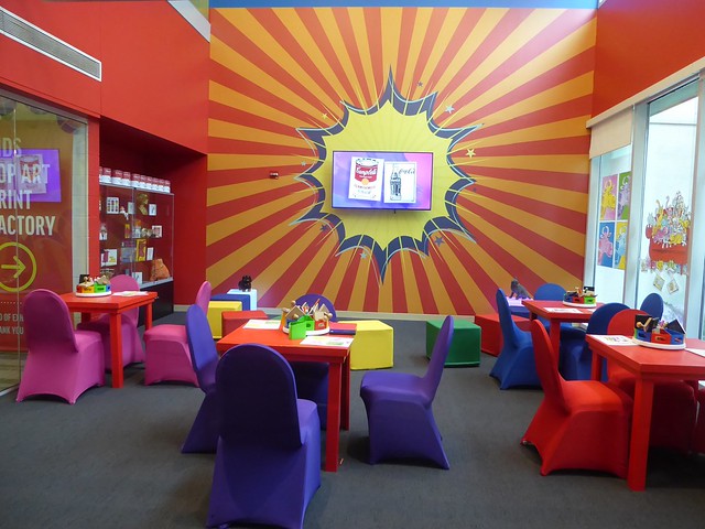 Glen Ellyn, IL, College of DuPage McAninch Arts Center, Andy Warhol Exhibit, Themed Children's Room