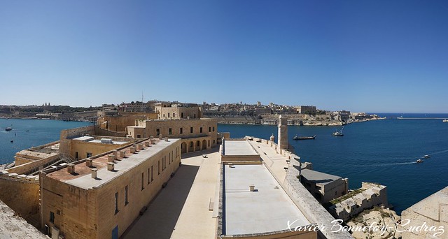 The Three Cities - Birgu - Panorama of Vallette from Fort St. Angelo