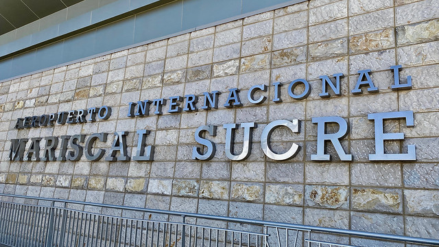 Sign, Marsical Sucre International Airport (UIO), Quito, Ecuador