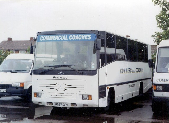 Commercial Coaches ( McArdle ) . Middlesbrough , Cleveland . P557DPY .