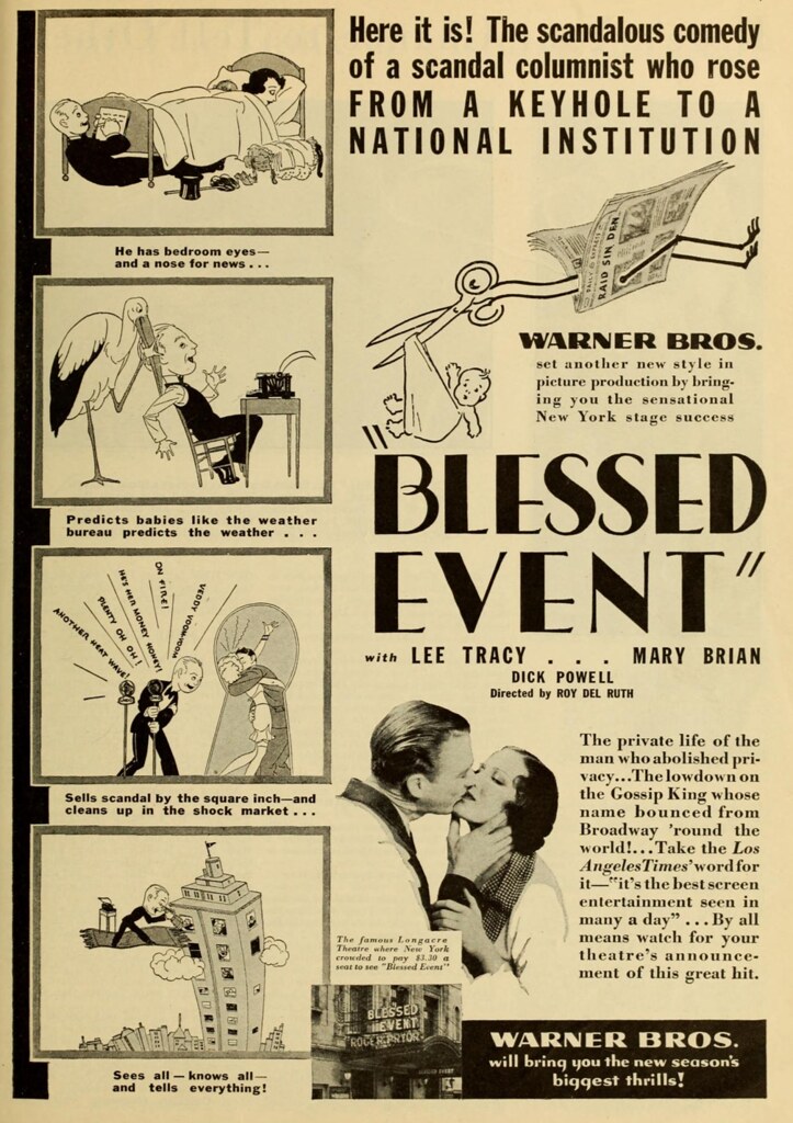 Movie Poster 021 - Blessed Event - 1932