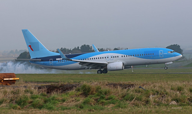 LY-TUI GetJet Airlines Boeing 737-85P(WL) Cardiff Airport 09.03.2024
