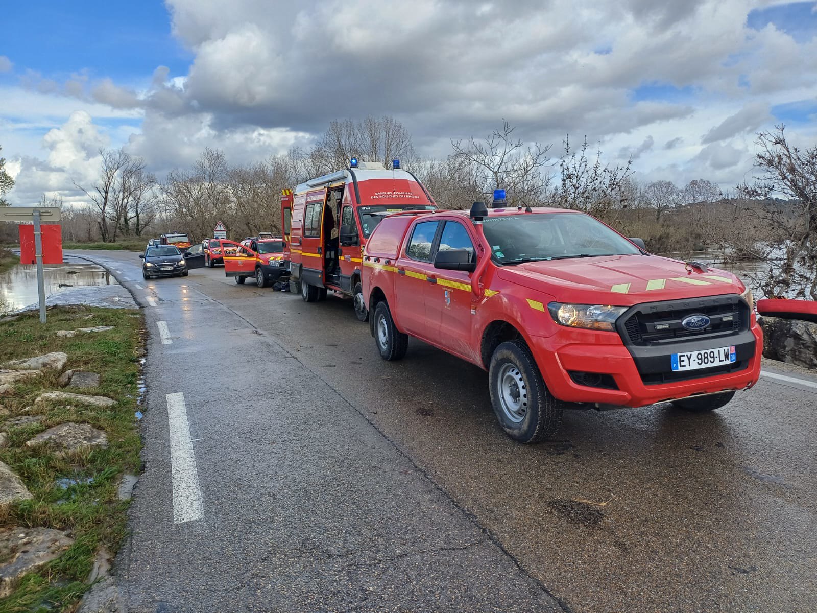 Intervention : les Pompiers13 en renfort dans le Gard