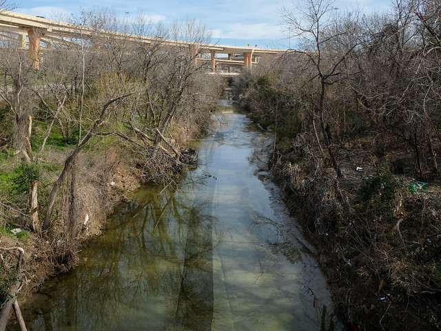 February days on Cottonwood Creek in north Dallas.