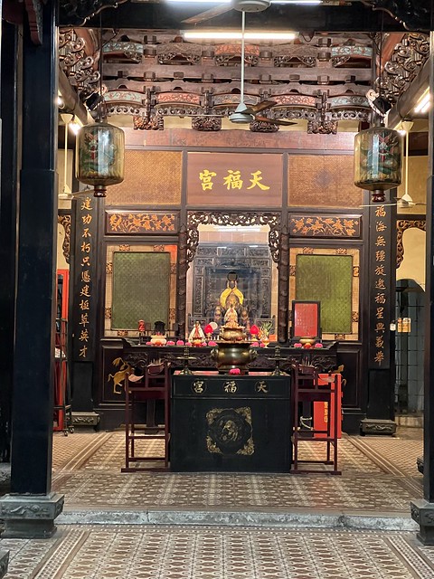 Sanctum sanctorum of the Hokkien Huay KuanTaoist/ Chinese temple on Jonker Walk