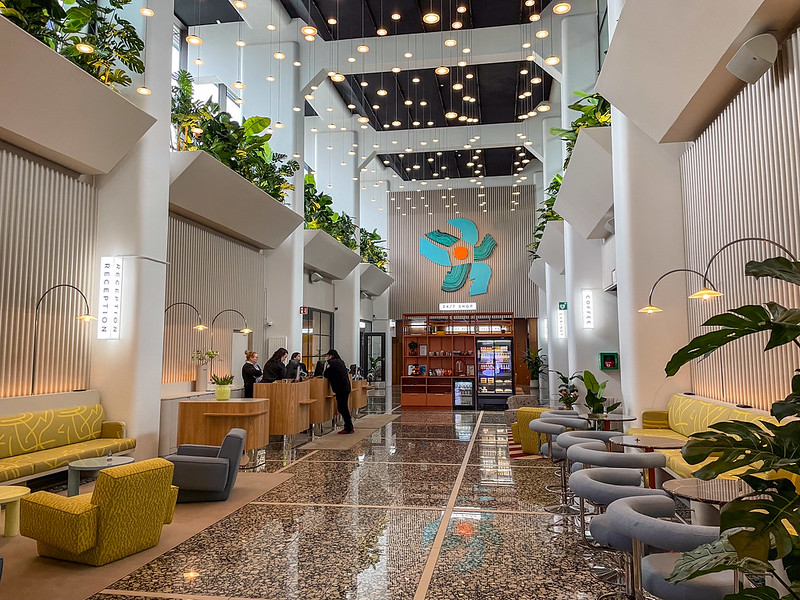 The lobby of renewed hotel
