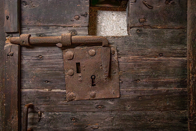 Detail of a prison door