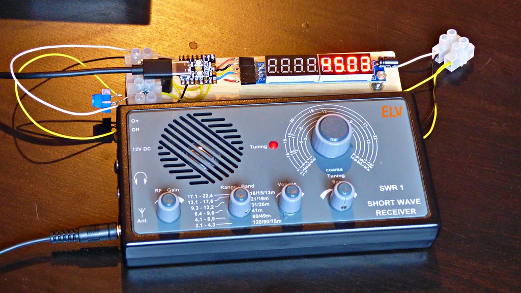 ELV SWR1 Shortwave Receiver mit Tiny2040 Hex Display