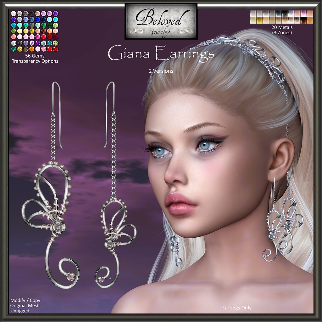 Beloved Jewelry : Giana Earrings Set