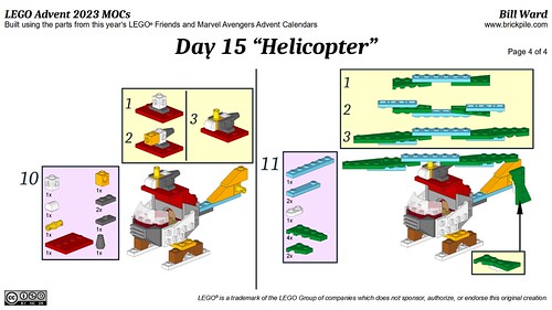 Helicopter MOC Instructions p4 (LEGO Advent 2023 Day 15)