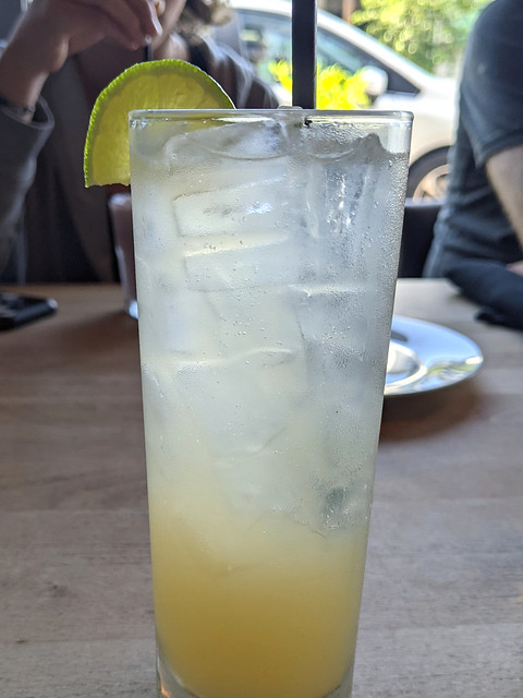 Refreshing cocktail at Atlas Cafe