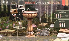 Elm. Birdie Garden Decor